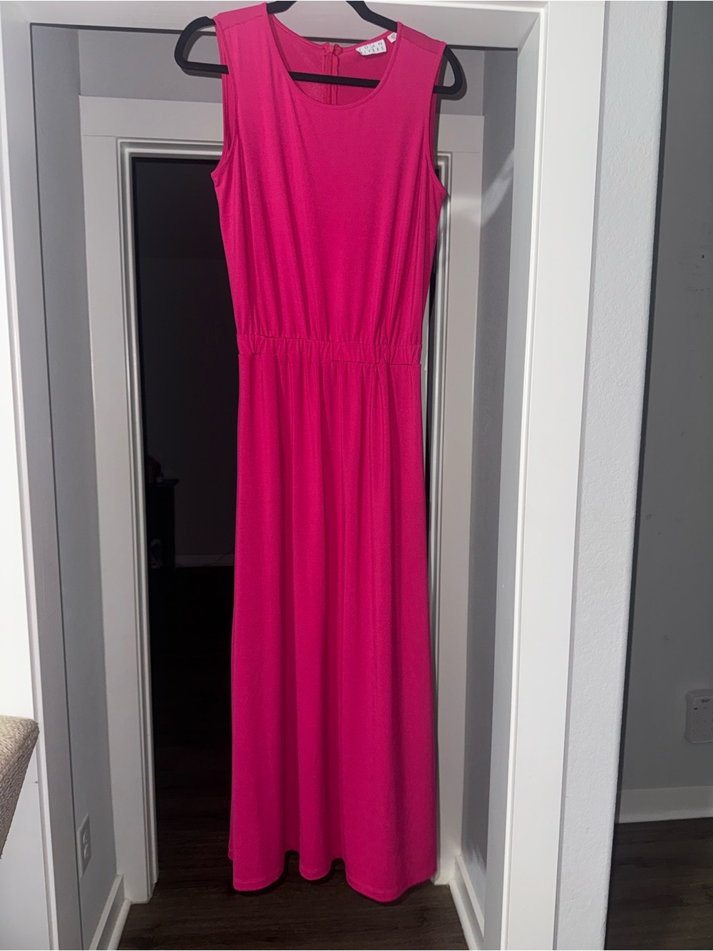 Joan Rivers Bright Fuchsia Sleeveless Maxi Dress